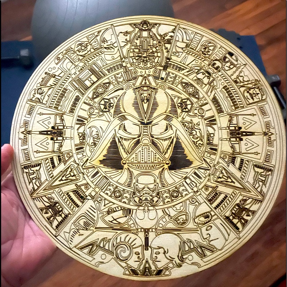 Star Wars Calendar😍😎Laser engraved